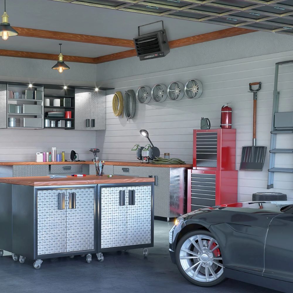 Visionair Mr. Heater Ceiling Mount Garage Utility Heater, 7500/6250-Watts, 240-Volts