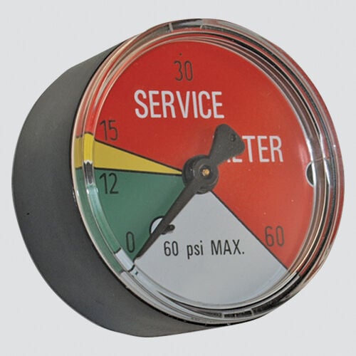 Apache 25 PSI Hydraulic Filter Service Indicator Gauge, 2-In