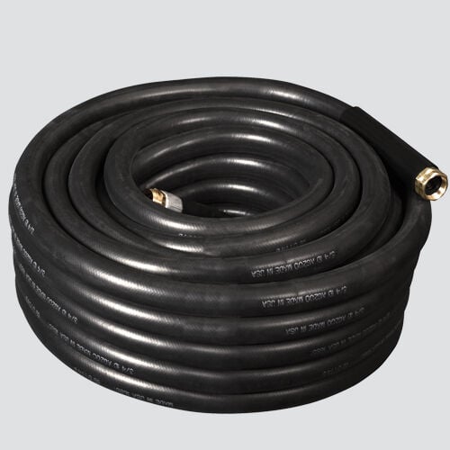 Apache Heavy-Duty Industrial Rubber Water Hose Assembly, 3/4-In X 25-Ft