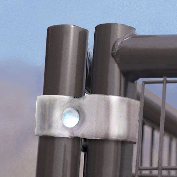 Powder River Dog Kennel Front with Connector, 5-Ft x 74-In