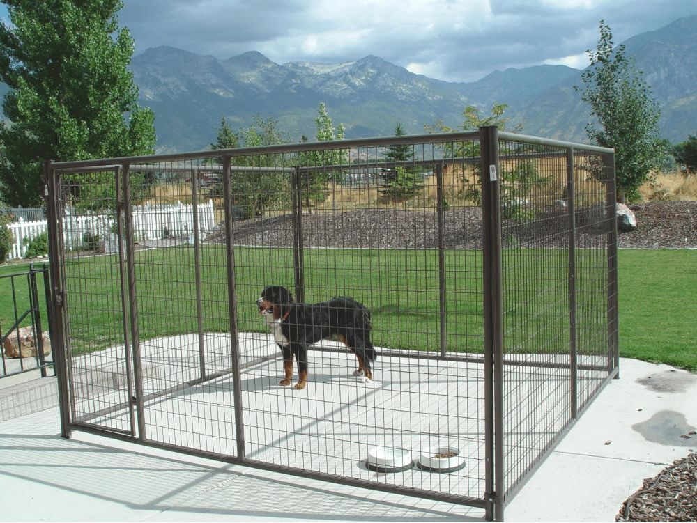 Powder River Dog Kennel Front with Connector, 5-Ft x 74-In