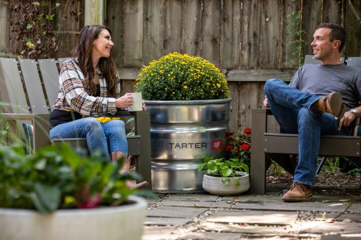 Tarter Round 46 Gallon Tank with Handles, 2 x 2 ft.