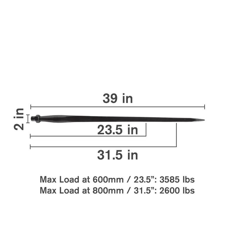 Braber Equipment Bale Spear, 39-In