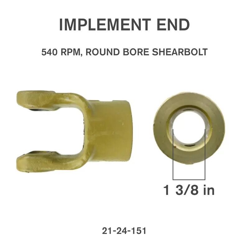 Braber Equipment Series 4 Round Bore Shearbolt PTO, 34-In