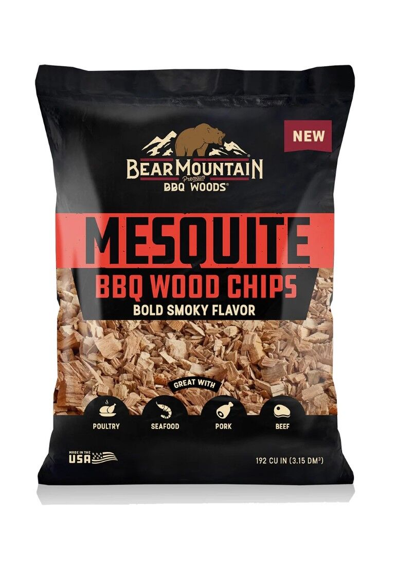 Bear Mountain BBQ Mesquite BBQ Wood Chips, 2-Lb