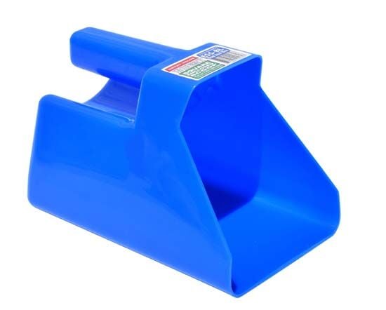 Tuff Stuff Enclosed Blue Square Scoop with Handle