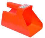 Tuff Stuff Enclosed Square Scoop Red, 6-In x 6-In x 8-In