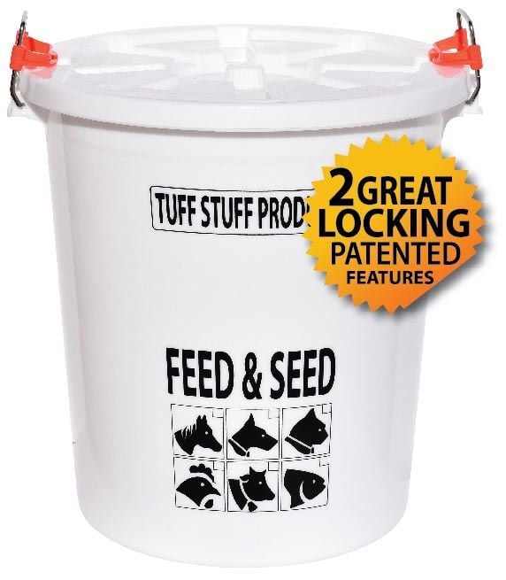 Tuff Stuff Products Feed & Seed Storage Bucket, 130-Lb, 26.5-Gal
