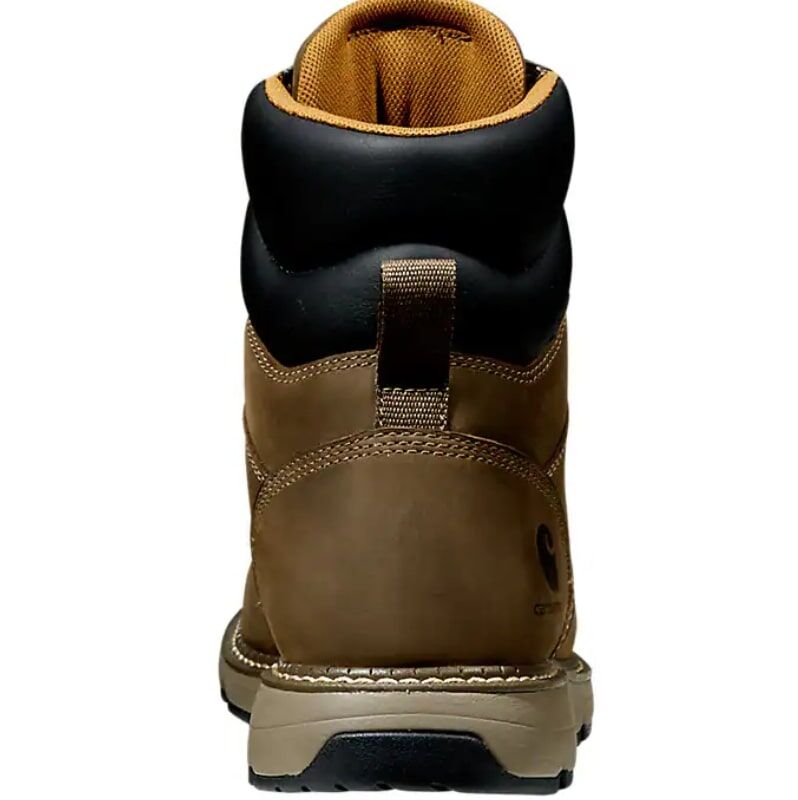 Carhartt Men's Millbrook 6-in Waterproof Nano Toe Wedge Boot in Dark Brown