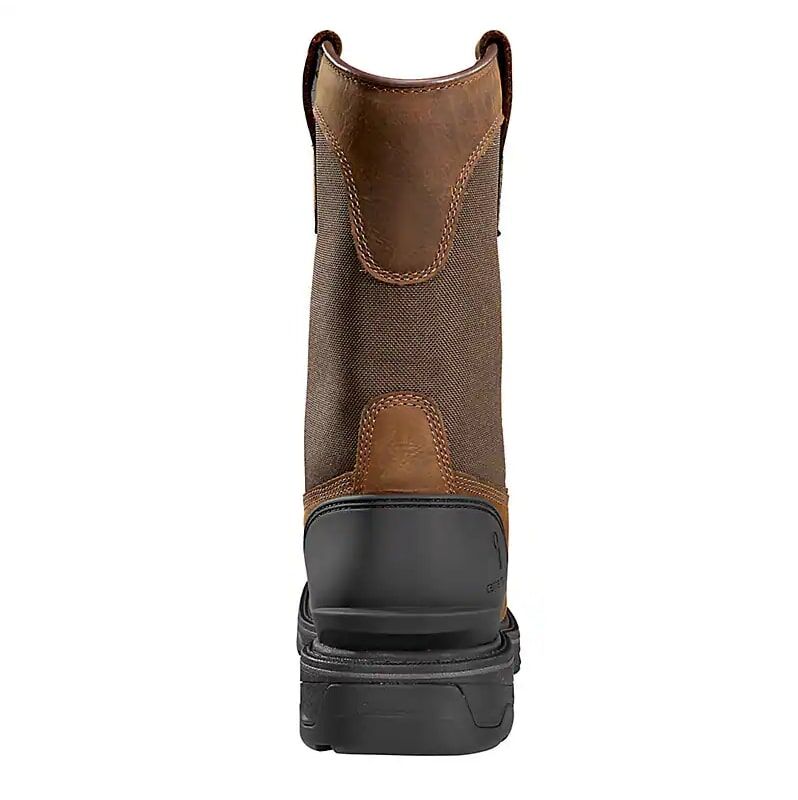 Carhartt Men's Ironwood Waterproof 11-In Soft Toe Wellington Boot in Bison Brown Oil Tan