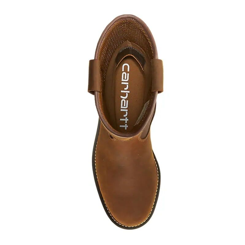 Carhartt Men's Waterproof 10-In Soft Toe Wellington Wedge Boot in Dark Brown