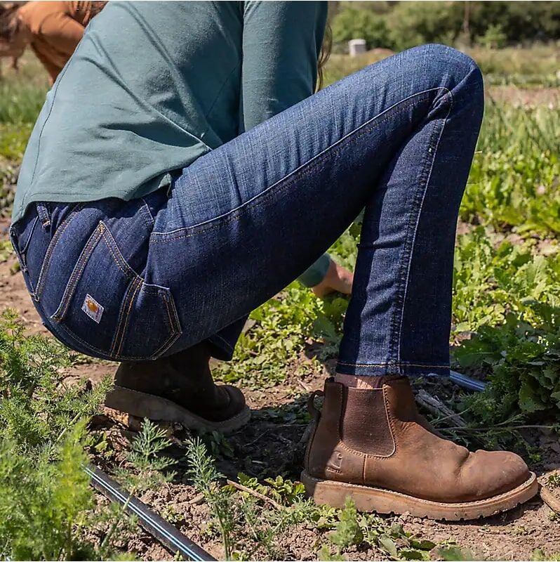 Carhartt Women's Chelsea Wedge Boot in Brown Oil Tanned