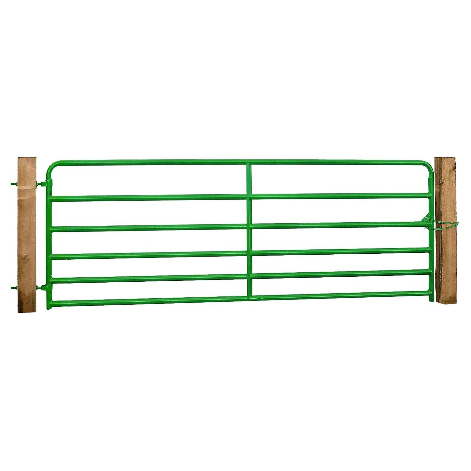 Hutchinson Inc. CG650 6-Rail 2-In Tube Green Livestock Gate, 50-In x 14-Ft