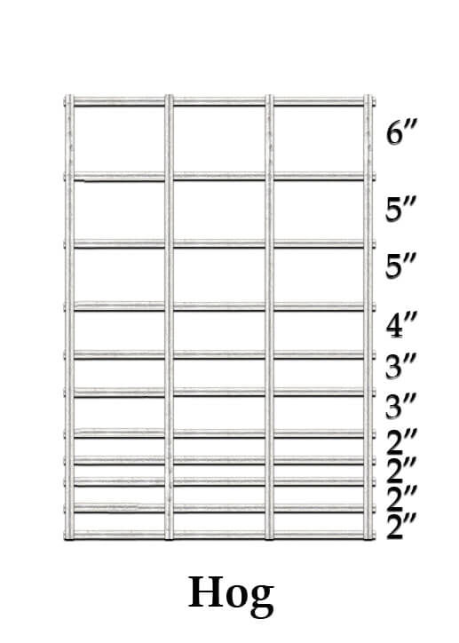 OK Brand Select 34 Inch Hog Panel - 16 ft