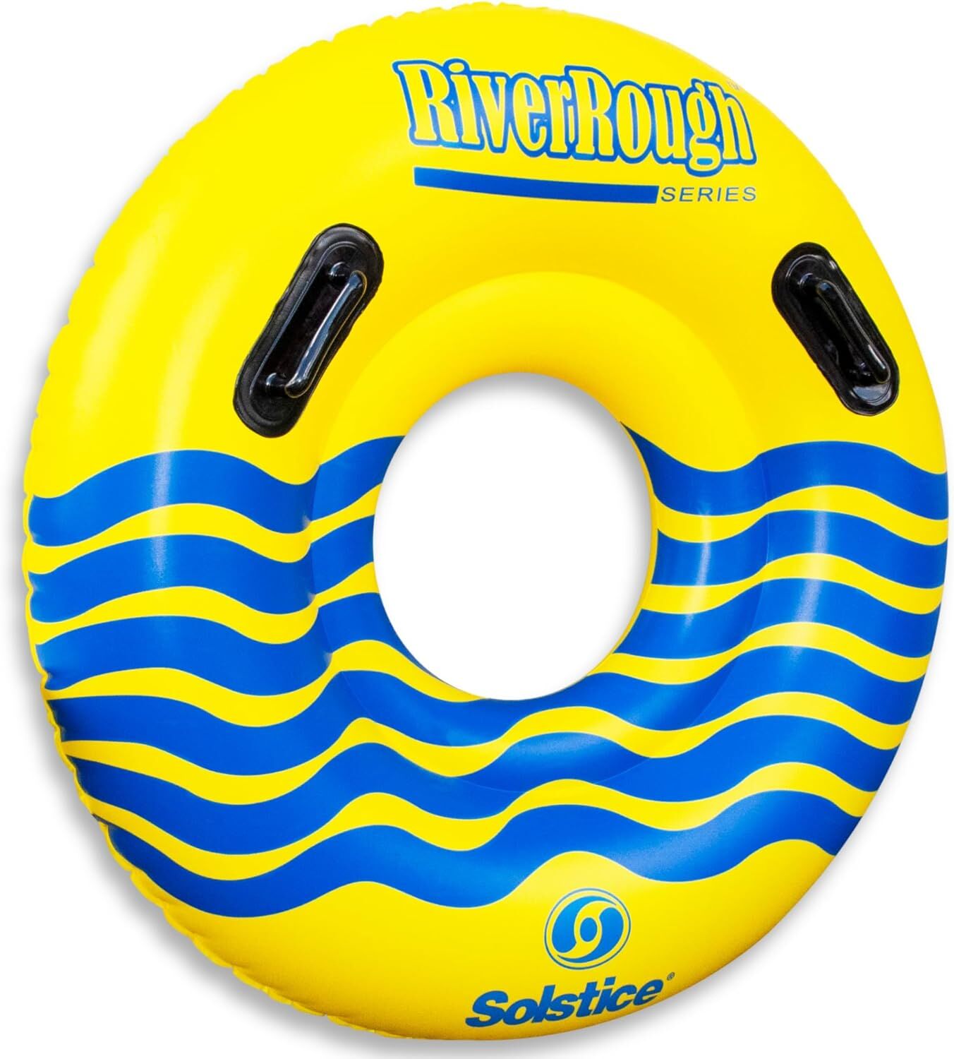 Solstice RiverRough Series 1 Person Large Inflatable River Raft Tube, 48-In