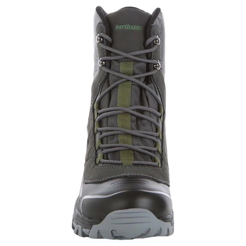 Northside Men's Rockbridge Lace Up Waterproof Insulated Snow Boot in Charcoal