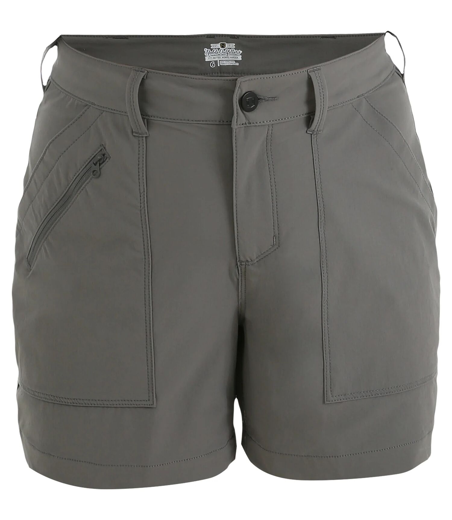 Noble Outfitters Women's Tug Free Performance Short in Granite