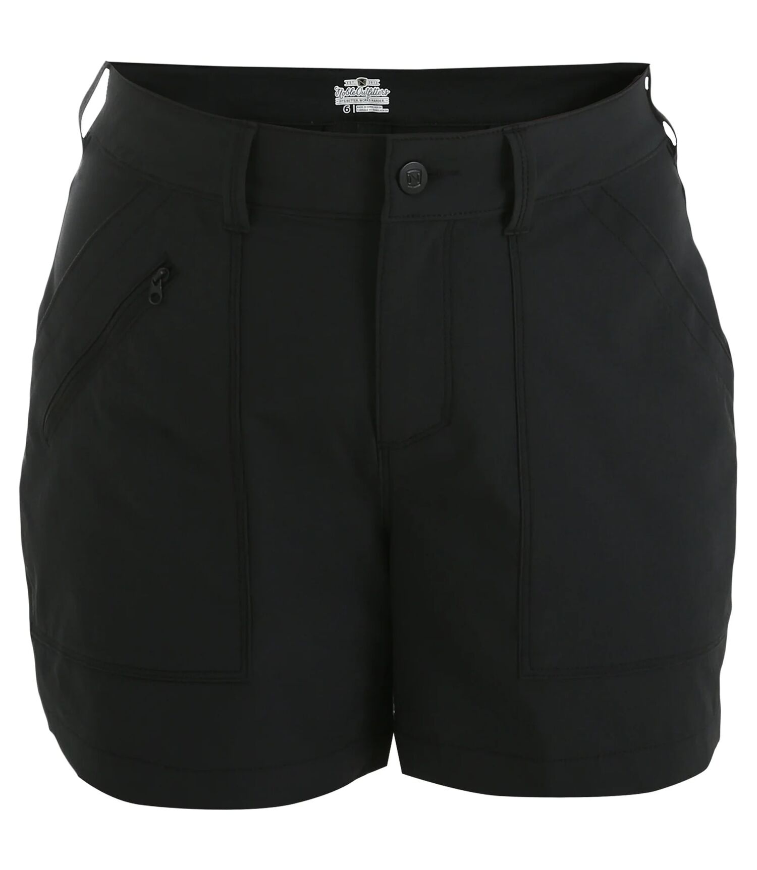 Noble Outfitters Women's Tug Free Performance Short in Black