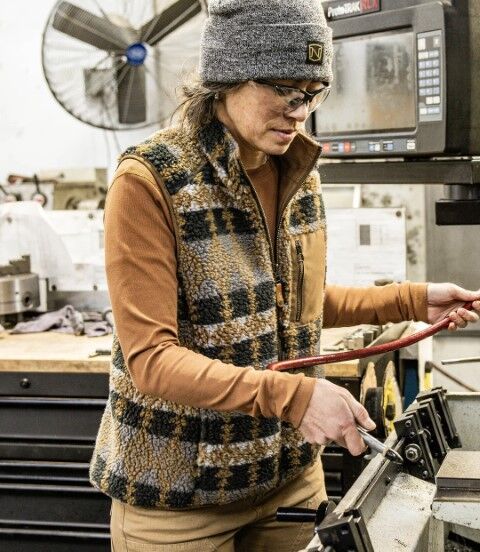 Noble Outfitters Women's N3 Reversible Vest in Tobacco