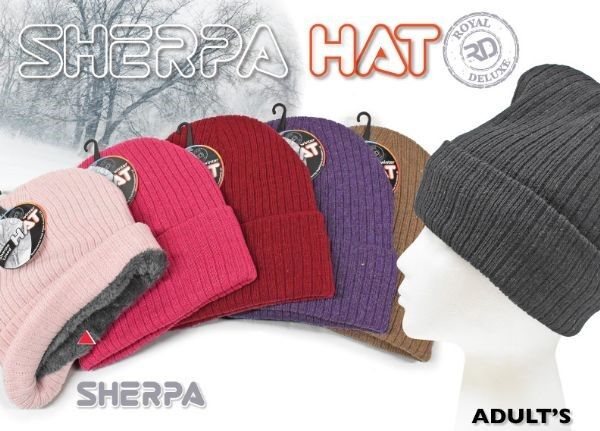 Royal Deluxe Women's Sherpa Lined Beanie Assortment