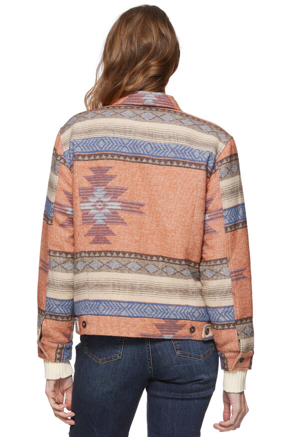 Threadgrit Women's Brittany Southwest Jacket in Blue