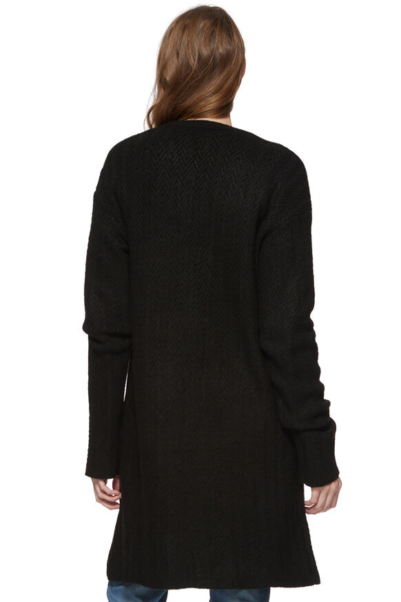 Threadgrit Women's Wren Open Front Cardigan in Heather Grey