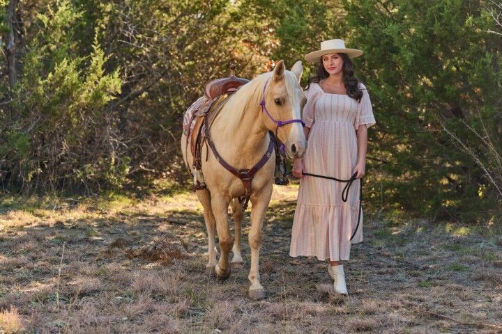 Threadgrit Women's Hayley Maxi Dress in Coral