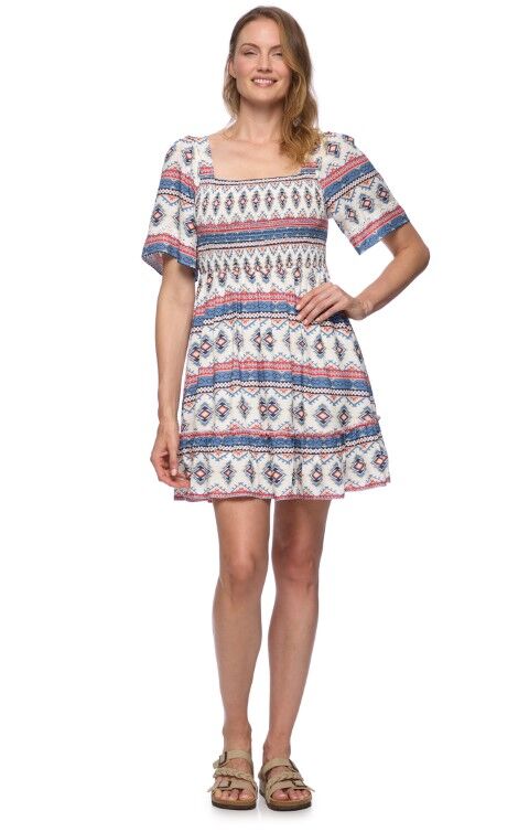 Threadgrit Women's Sofie Mini Dress in Blue