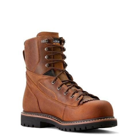 Ariat Men's Longview Shock Shield 8-In Waterproof Composite Toe Work Boot
