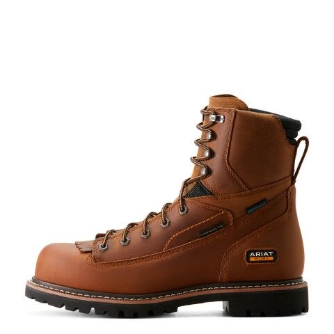 Ariat Men's Longview Shock Shield 8-In Waterproof Composite Toe Work Boot
