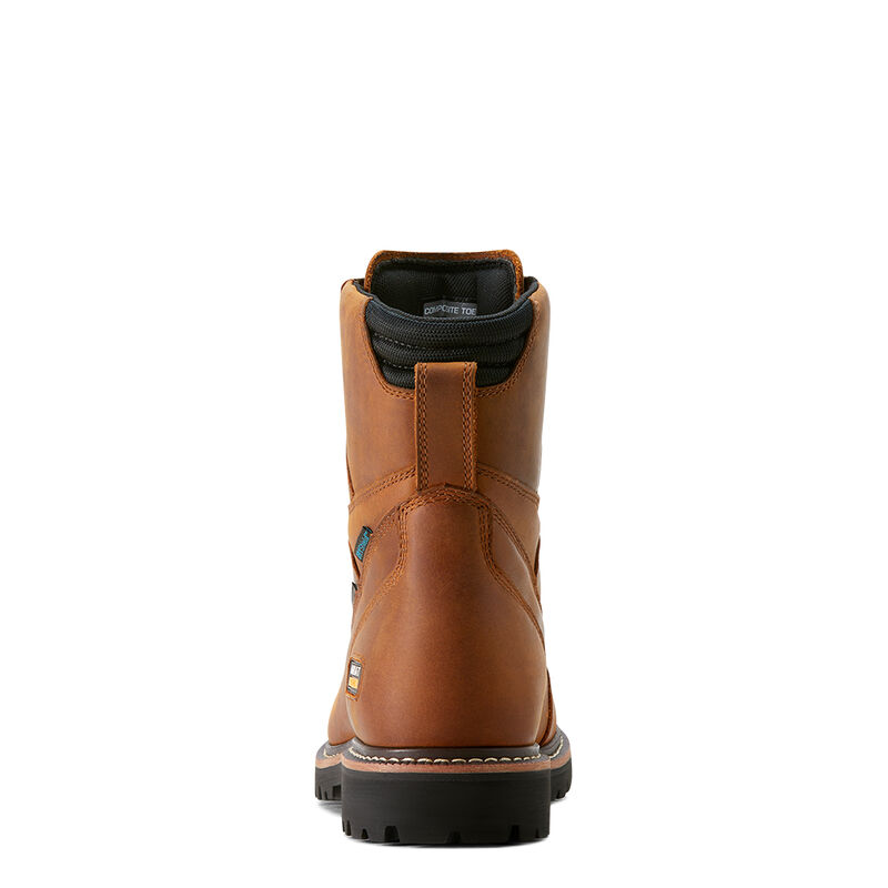 Ariat Men's Longview Shock Shield 8-In Waterproof Composite Toe Work Boot