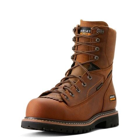 Ariat Men's Longview Shock Shield 8-In Waterproof Composite Toe Work Boot