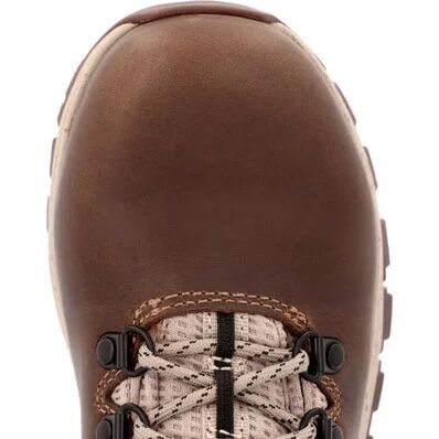 Georgia Women's Eagle Trail Alloy Toe Waterproof Hiker in Brown