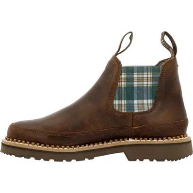 Georgia Women's Plaid Chelsea Romeo Shoe