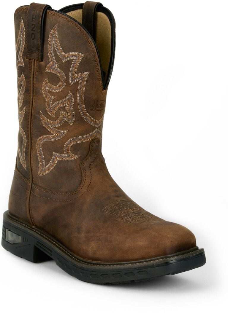 Justin Men's Commander 11-In Square Nano Comp Toe Boot