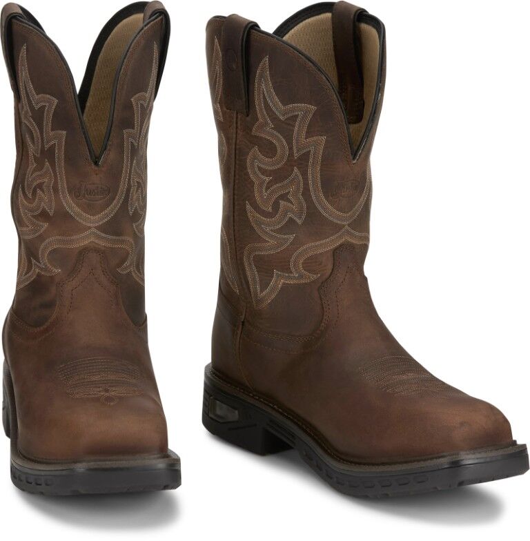 Justin Men's Commander 11-In Square Nano Comp Toe Boot