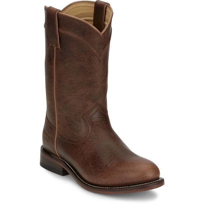 Justin Women's Holland 10-In Roper Brown in Brown