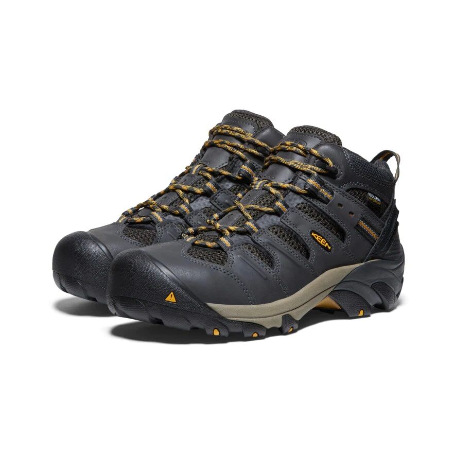 Keen Men's Lansing Mid Steel Toe Waterproof Boot