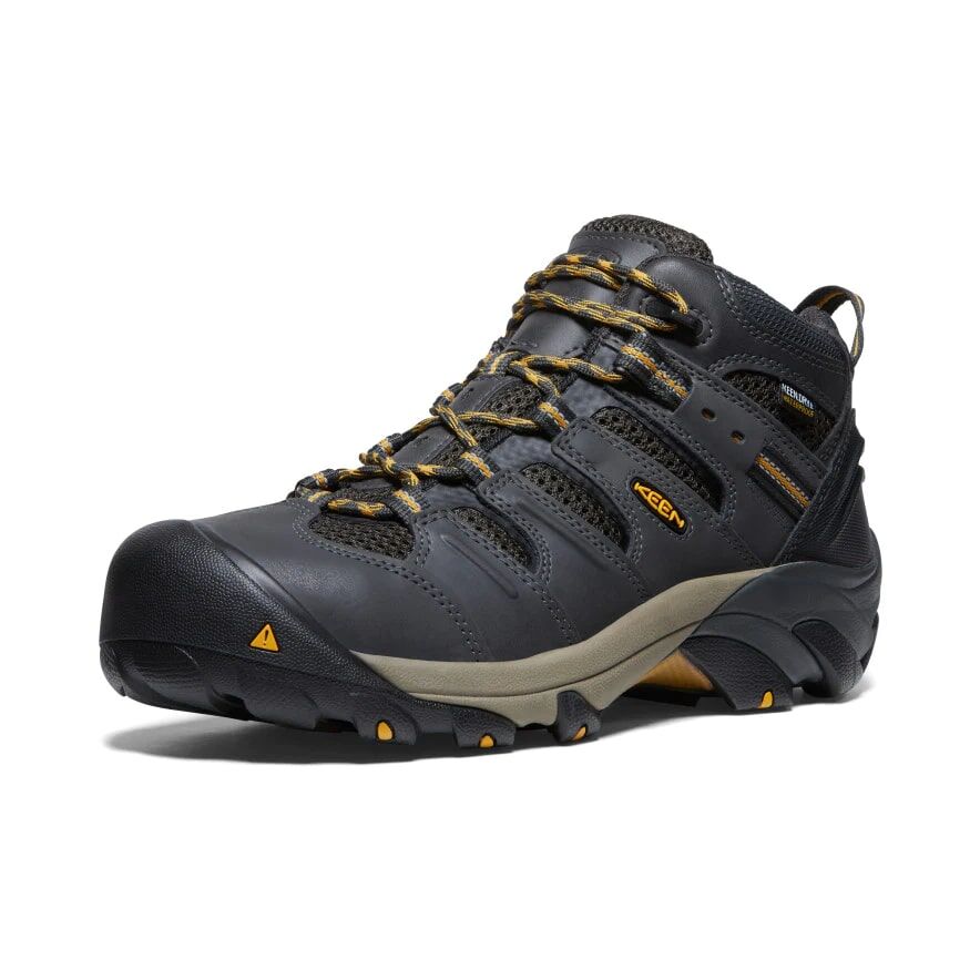 Keen Men's Lansing Mid Steel Toe Waterproof Boot