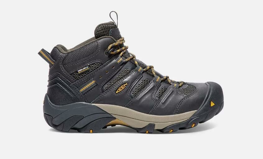 Keen Men's Lansing Mid Steel Toe Waterproof Boot