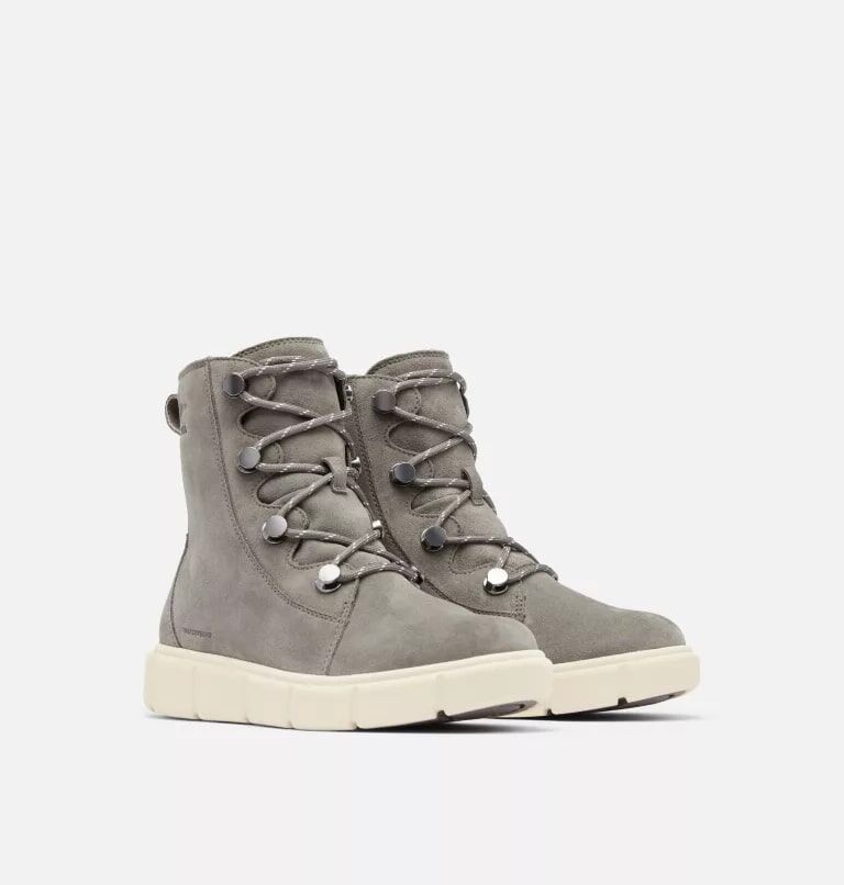 Sorel Women's Explorer III Joan Waterproof Boot in Quarry