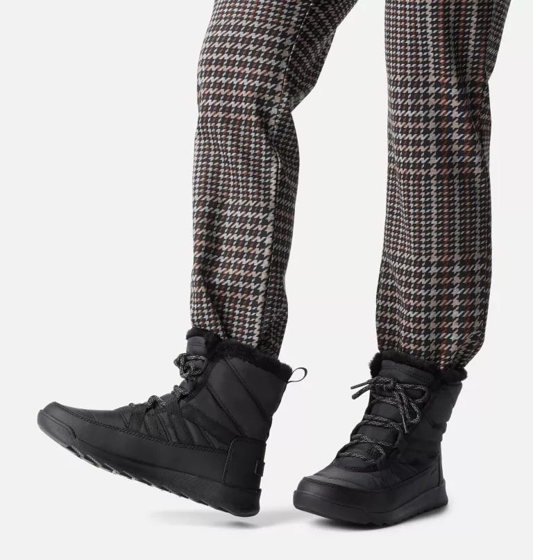 Sorel Women's Whitney II Plus Waterproof Lace Boot in Black