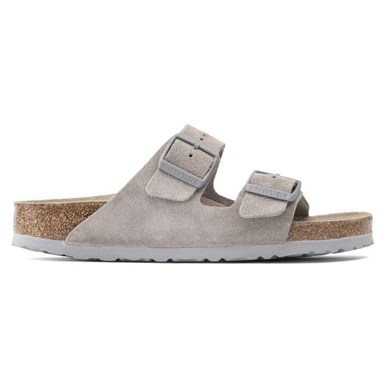 Birkenstock Men's Suede Leather Arizona Soft Footbed Sandal