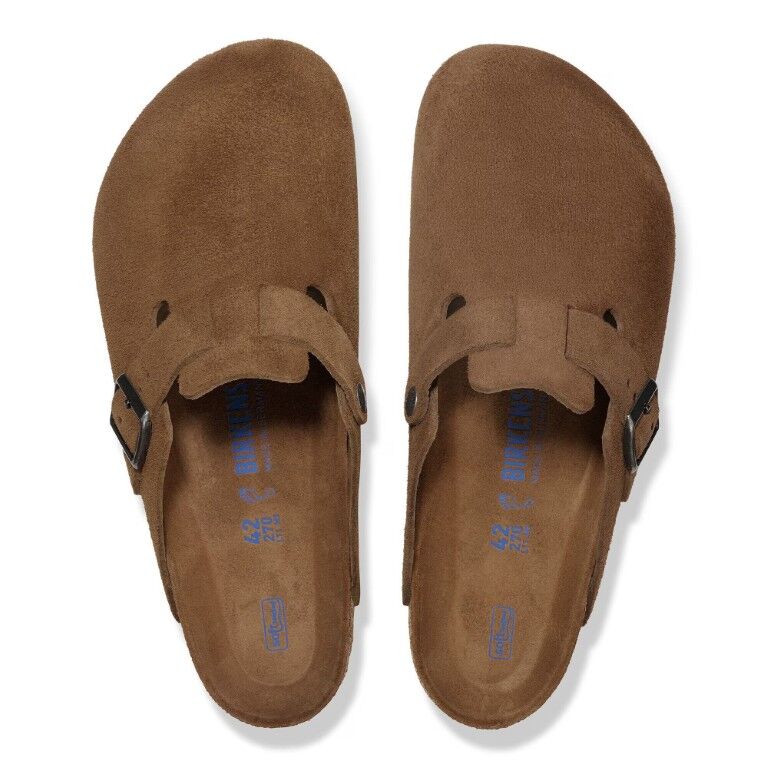 Birkenstock Women's Boston Suede Leather Soft Footbed Sandal