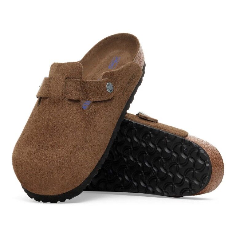 Birkenstock Women's Boston Suede Leather Soft Footbed Sandal