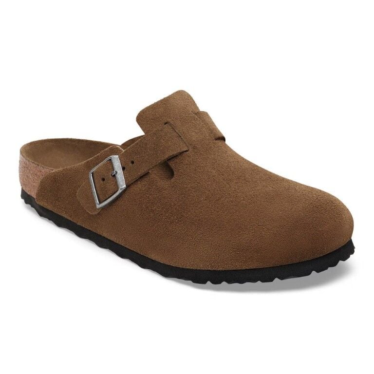 Birkenstock Women's Boston Suede Leather Soft Footbed Sandal