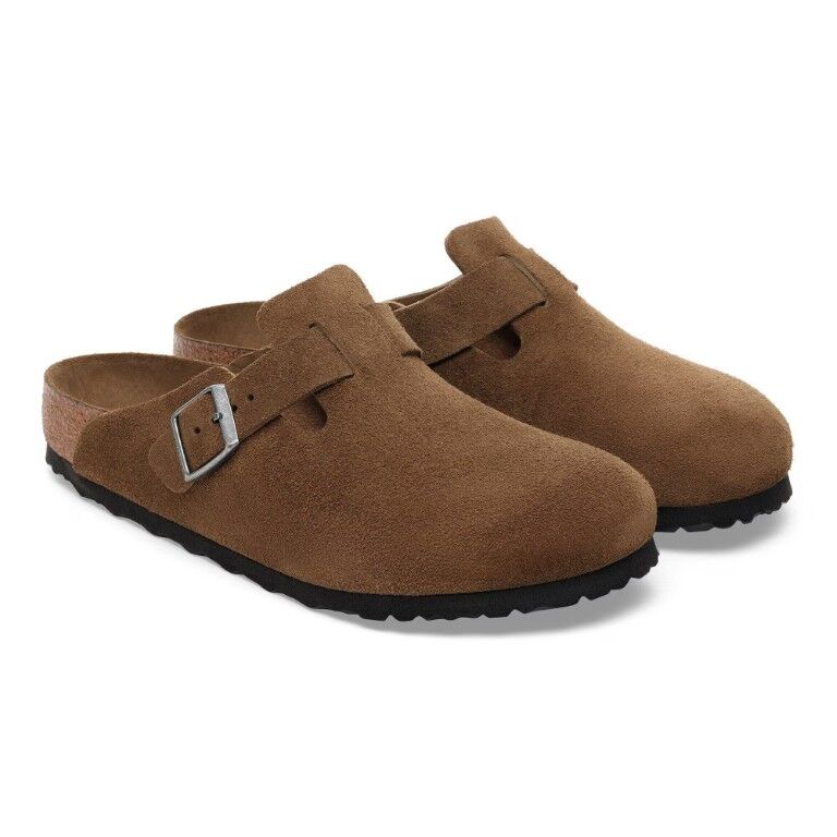 Birkenstock Women's Boston Suede Leather Soft Footbed Sandal