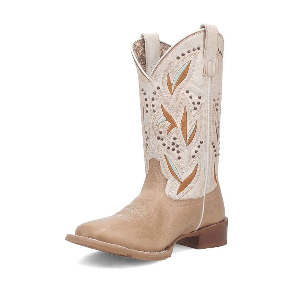 Laredo Women's Lydia Square Toe Western Boot in Sand