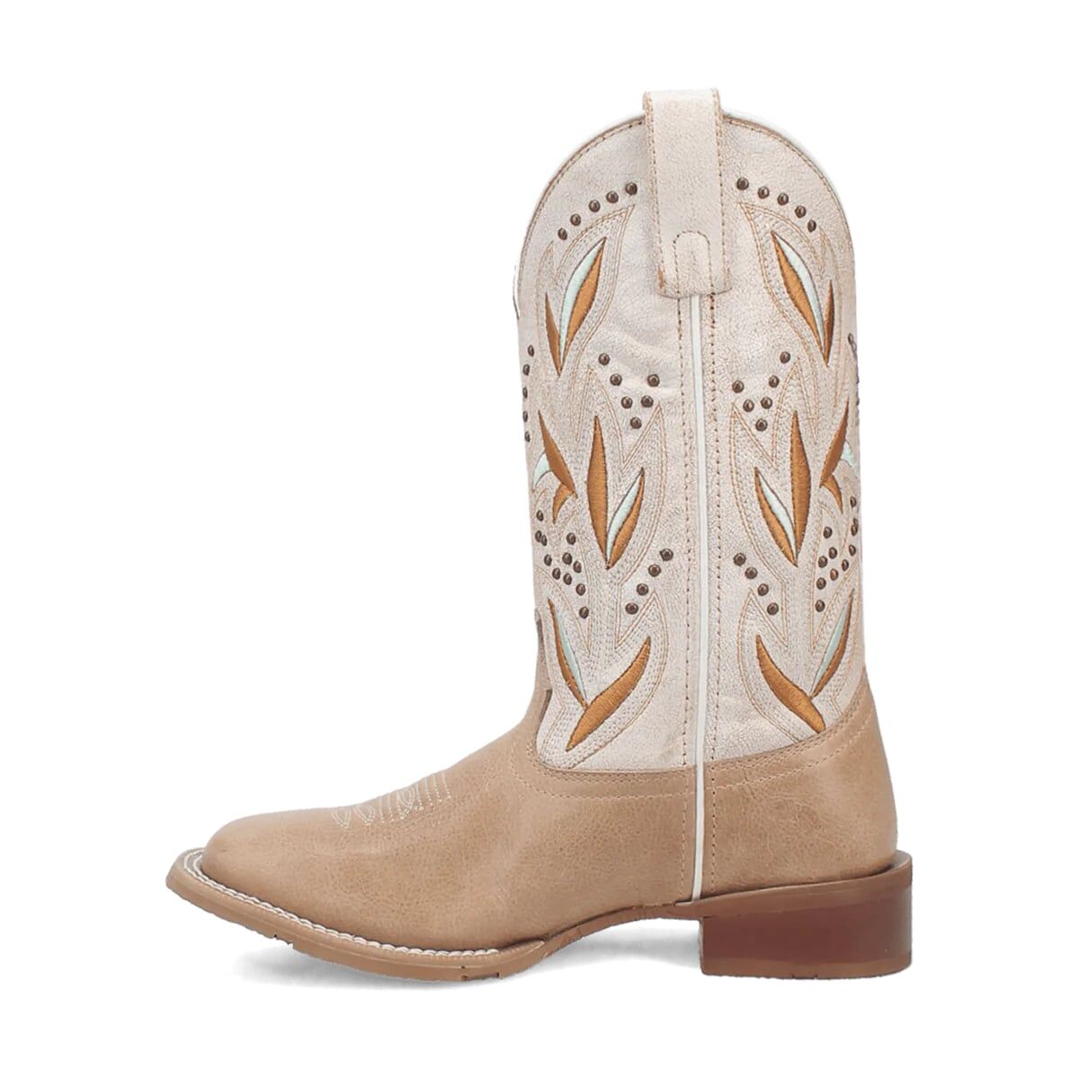 Laredo Women's Lydia Square Toe Western Boot in Sand