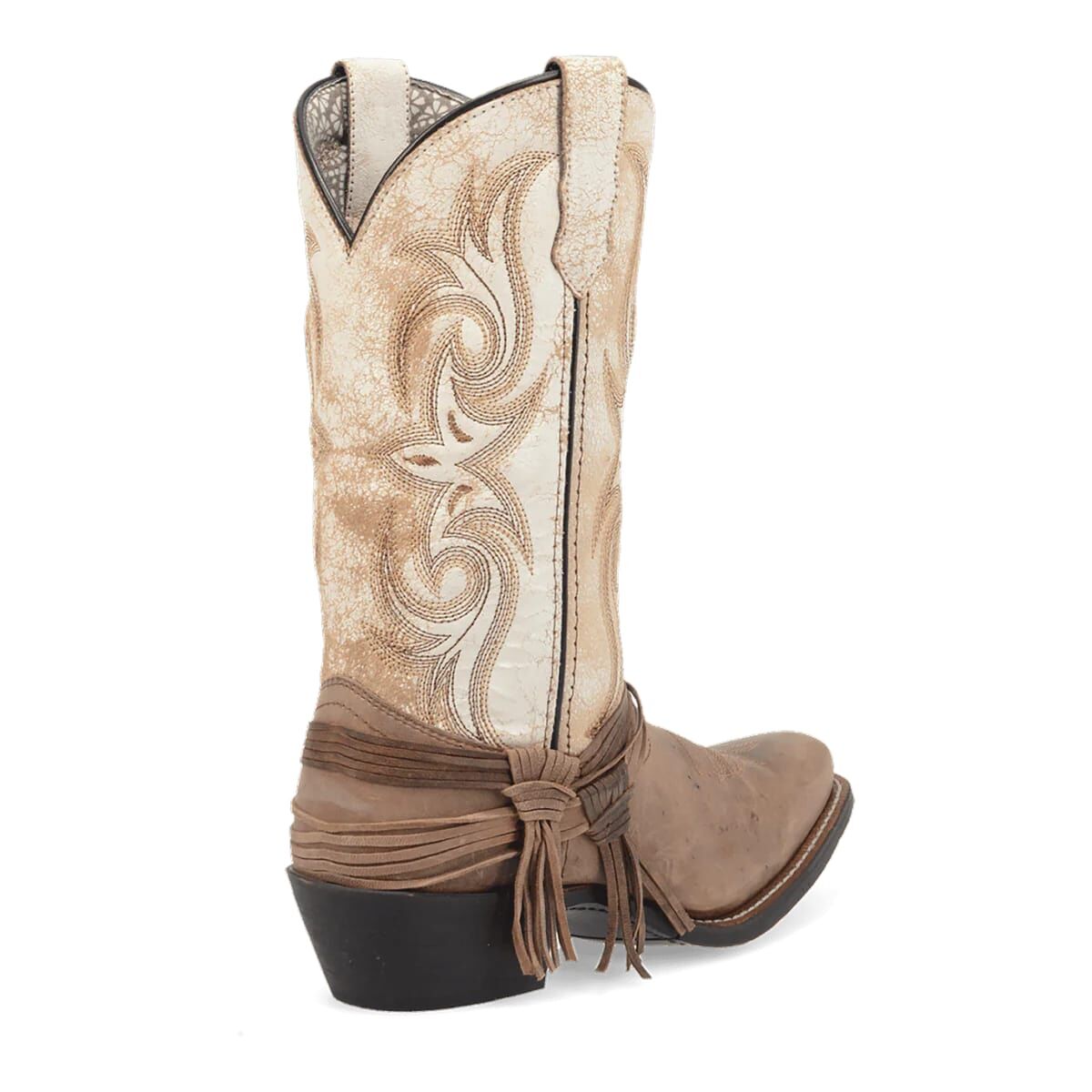 Laredo Women's Myra Square Toe Western Boot in Sand